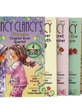 漂亮的南希4册 Fancy Nancy Clancy’s Ultimate Chapter Book Quartet 英文原版儿童章节桥梁书 进口书籍