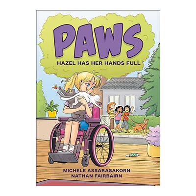 英文原版 PAWS 04 Hazel Has Her Hands Full 爪子系列 黑兹尔忙得不可开交 儿童漫画 Nathan Fairbairn 英文版 进口英语原版书籍