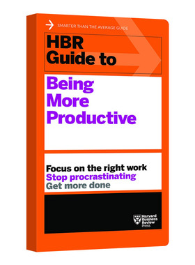 HBR Guide to Being More Productive (HBR Guide Series) 哈佛商业评论指南系列 提高生产力 英文原版企业管理读物 进口英语书籍