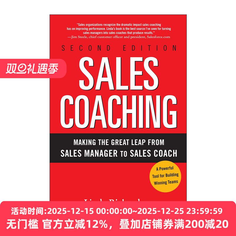 英文原版 Sales Coaching 完美销售教练 销售经理绝对提升指南 英文版 进口英语原版书籍