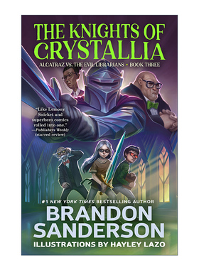 英文原版 The Knights of Crystallia Alcatraz vs. the Evil Librarians 阿尔卡特拉兹与水晶骑士 英文版 进口英语原版书籍
