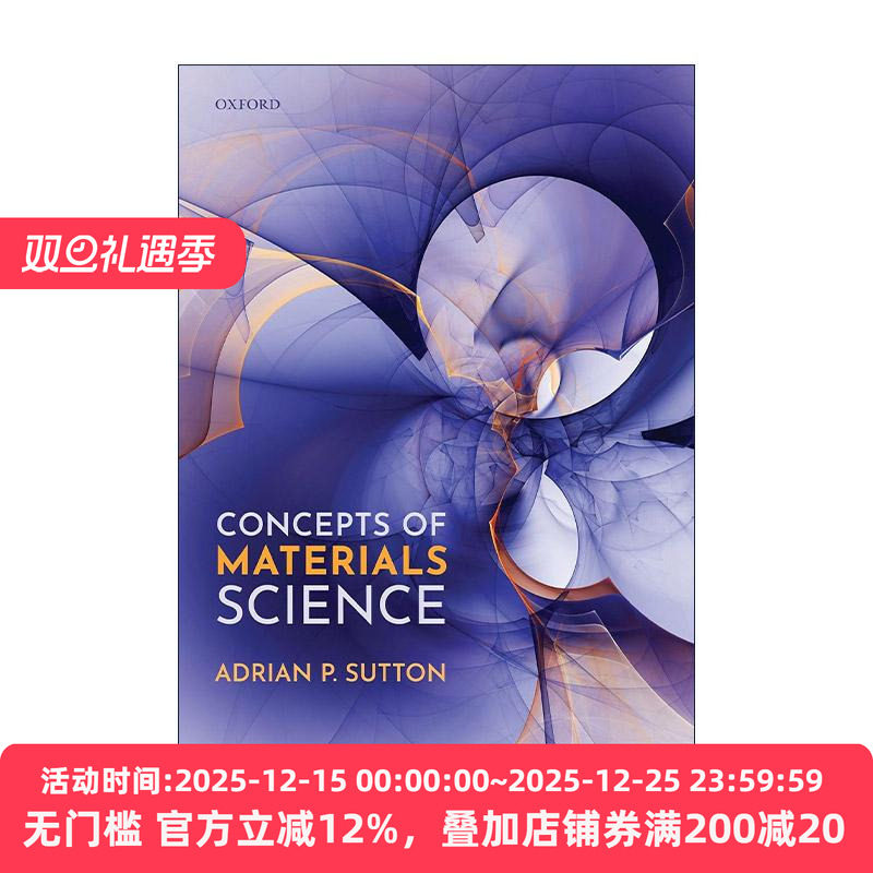 英文原版 Concepts of Materials Science 材料科学的基本概念 Adrian P. Sutton 英文版 进口英语原版书籍