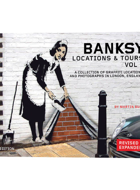 班克西涂鸦点和旅游指南 卷1 Banksy Locations & Tours Volume 1 英国街头艺术家Banksy涂鸦作品 英文原版摄影集