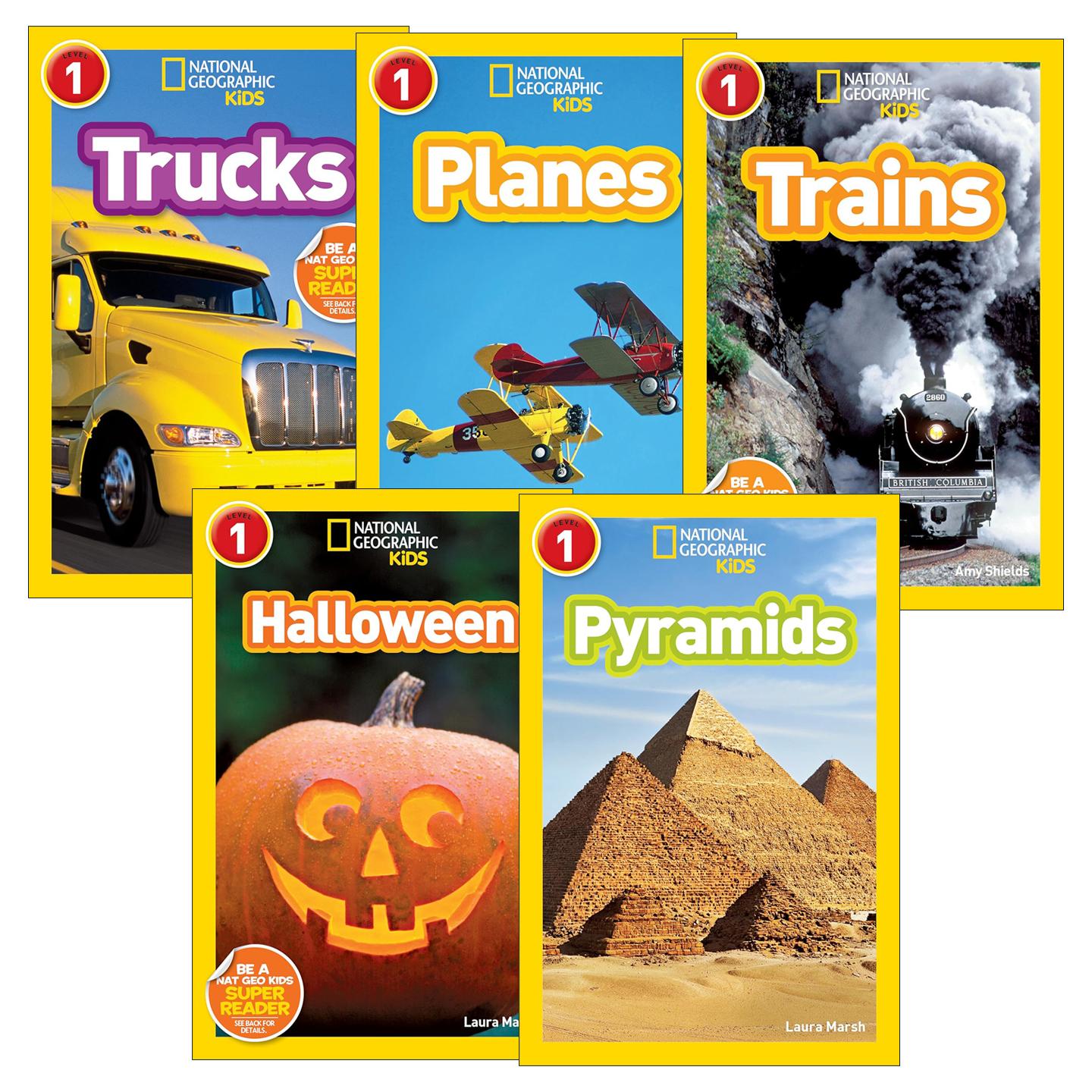 英文原版 National Geographic Kids Readers L1 Halloween 国家地理儿童分级读物第1级 5册 英文版 进口英语原版书籍