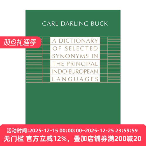 英文原版 A Dictionary of Selected Synonyms in the Principal Indo-European Languages 印欧主要语言精选同义词词典 进口书籍