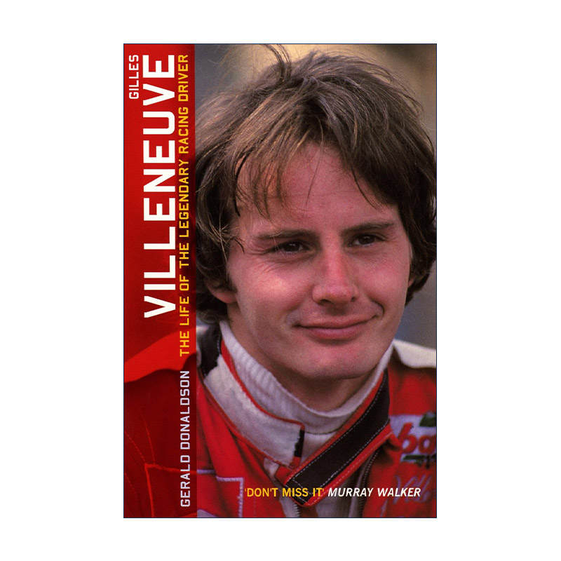 英文原版 Gilles Villeneuve 吉耶·维伦纽夫传记 传奇F1赛车手 精装 英文版 进口英语原版书籍