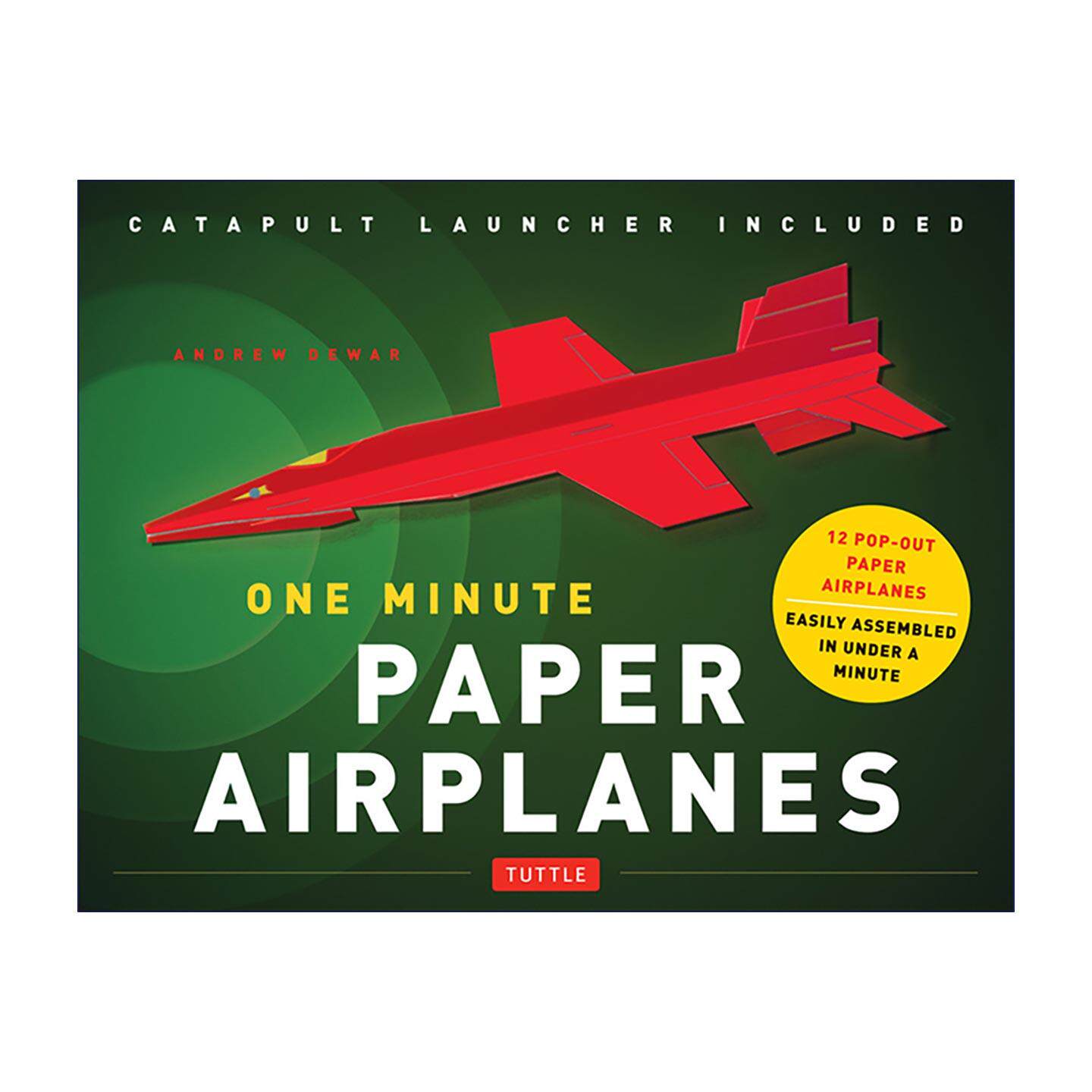 英文原版 One Minute Paper Airplanes Kit 一分钟纸飞机折纸工具包 可弹出式飞机 Tuttle 英文版 进口英语原版书籍