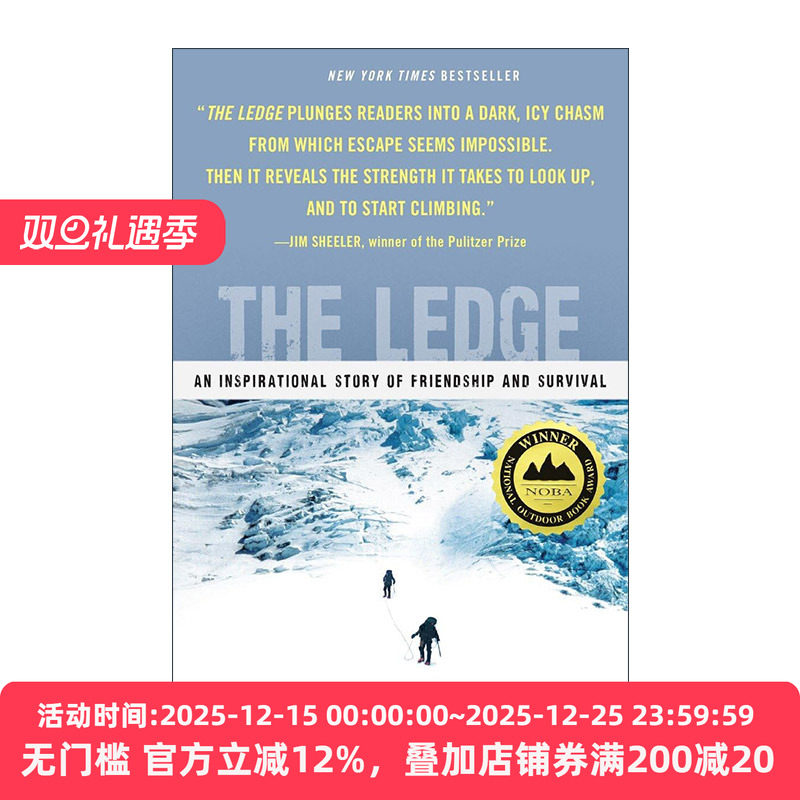 英文原版 The Ledge 岩脊 瑞尼尔火山友谊与生存的冒险故事 攀岩传记 Jim Davidson 英文版 进口英语原版书籍