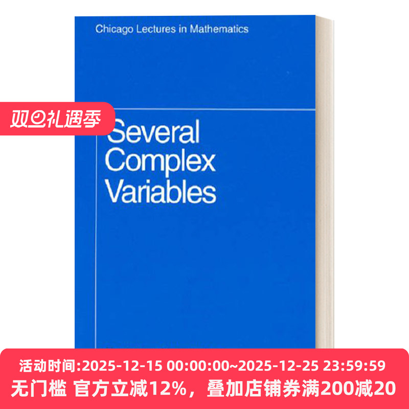 英文原版 Several complex variables Chicago lectures in mathematics 多复变函数 微积分 Raghavan Narasimhan 英文版 进口书籍