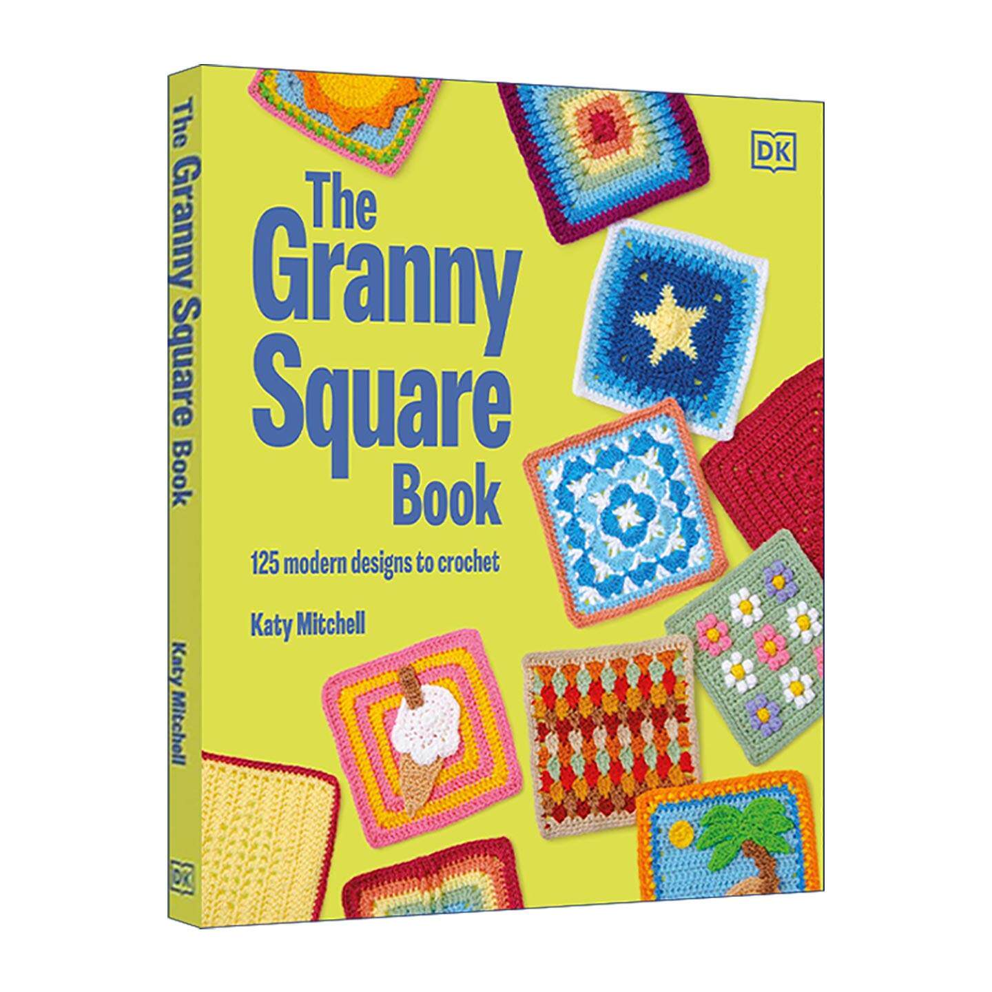 英文原版 The Granny Square Book 祖母格钩织入门 DK精装125款钩针图案 英文版 进口英语原版书籍