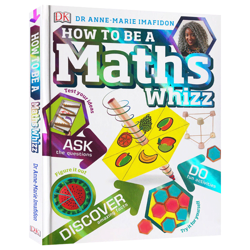 dk如何成为数学天才 精装 How to be a Maths Whizz 英文原版儿童数学学习彩图认知工具书 进口家庭教育读物书籍