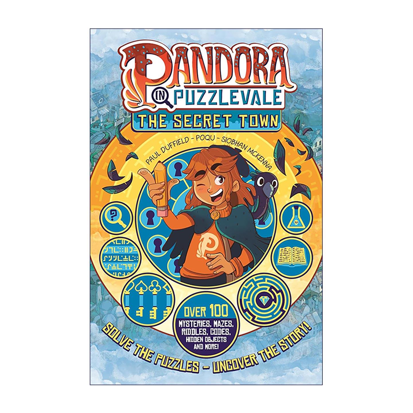 英文原版 Pandora in Puzzlevale: The Secret Town 谜题谷的潘多拉 秘密小镇 儿童漫画 互动解谜故事 奇幻冒险 进口英语原版书籍