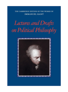 英文原版 Kant Lectures and Drafts on Political Philosophy 剑桥版康德著作系列 政治哲学讲稿 英文版 进口英语原版书籍