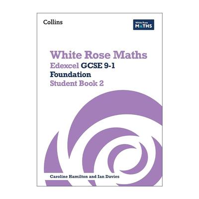 英文原版 Collins White Rose Maths Edexcel GCSE 9-1 Foundation Student Book 2 英文版 进口英语原版书籍