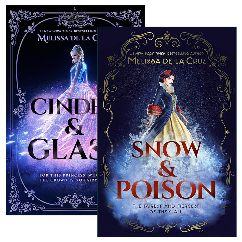 英文原版 Cinder and Glass/Snow and Poison 童话重述系列2册 童话奇幻小说 Melissa de la Cruz 英文版 进口英语原版书籍