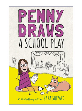 英文原版 Penny Draws a School Play 佩妮画了一出学校话剧 儿童小说 精装 Sara Shepard萨拉·谢泼德 英文版 进口英语原版书籍