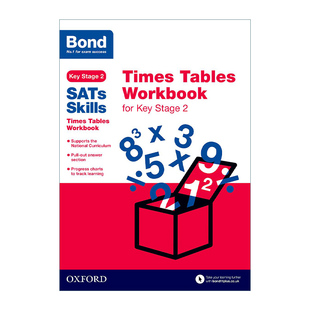 Skills 乘法表练习KS2 英文原版 Key Tables 英文版 Workbook Times Stage for SATs 牛津邦德英国SATs小升初技能训练 Bond