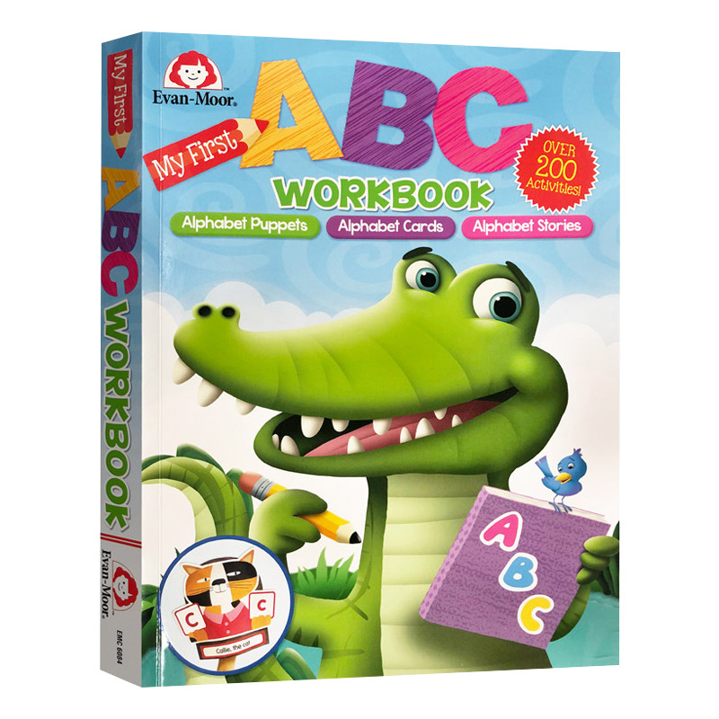 My First ABC Workbook 我的第一本ABC活动书 英文原版启蒙英语字母趣味手工练习册 进口英语书籍