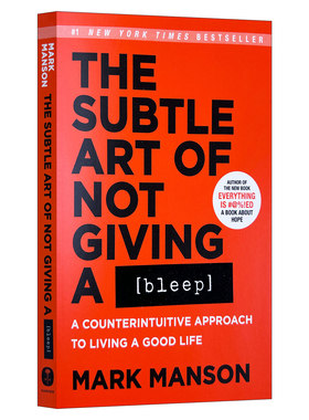 英文原版 The Subtle Art of Not Giving a Bleep 不在乎的精妙艺术 重塑幸福 如何活成你想要的那样 英文版 进口英语原版书籍