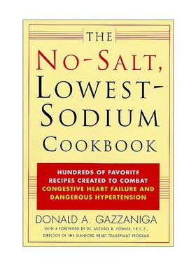 英文原版 The No-Salt Lowest-Sodium Cookbook 无盐 低钠食谱 英文版 进口英语原版书籍
