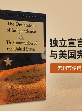 独立宣言与美国宪法 The Declaration of Independence 无删节 英文原版美国历史书籍 进口英语书籍