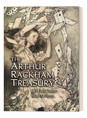 英文原版 The Arthur Rackham Treasury 86 Full-Color Illustrations 亚瑟拉克姆宝库黄金时代装饰画86幅全彩插画 进口英语书