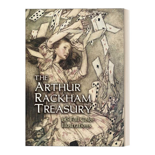 英文原版 The Arthur Rackham Treasury 86 Full-Color Illustrations 亚瑟拉克姆宝库黄金时代装饰画86幅全彩插画 进口英语书
