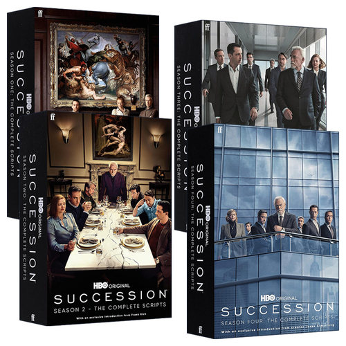 英文原版 Succession 继承之战系列4册 电视剧本 HBO热门商战美剧 英文版 进口英语原版书籍
