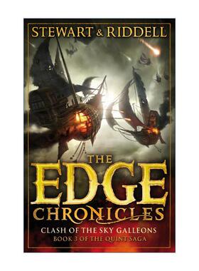 英文原版 The Edge Chronicles 3 Clash of the Sky Galleons 昆特边境大冒险3 儿童冒险小说 英文版 进口英语原版书籍