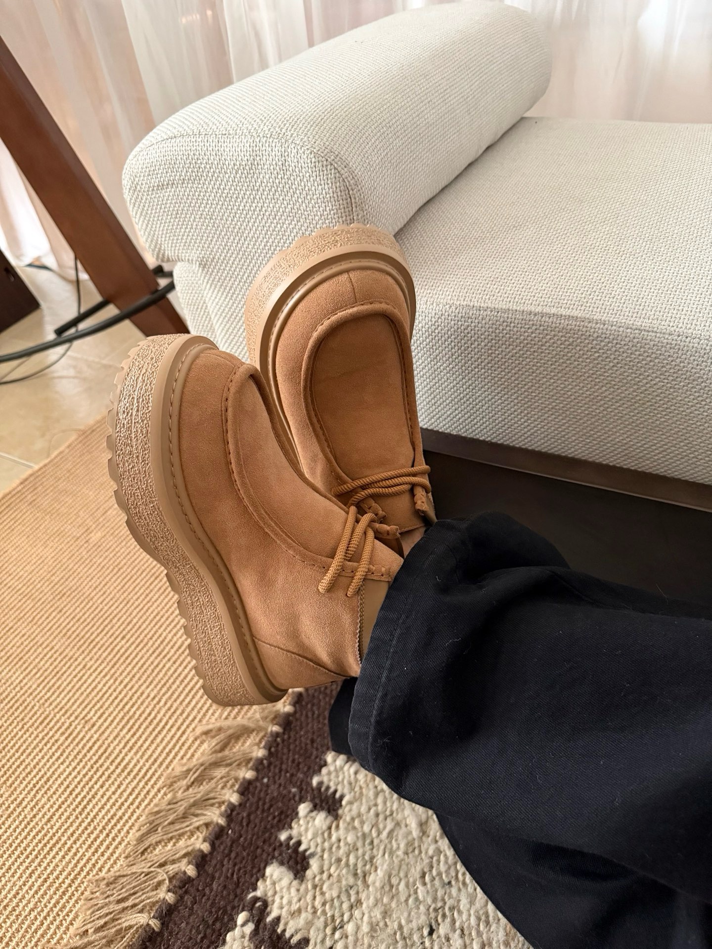 定制男生厚底工装棉鞋雪地靴男2025冬季新款加绒保暖时尚增高