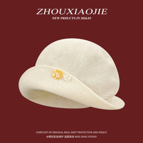 渔夫帽盆帽女春夏纽扣翻檐百搭