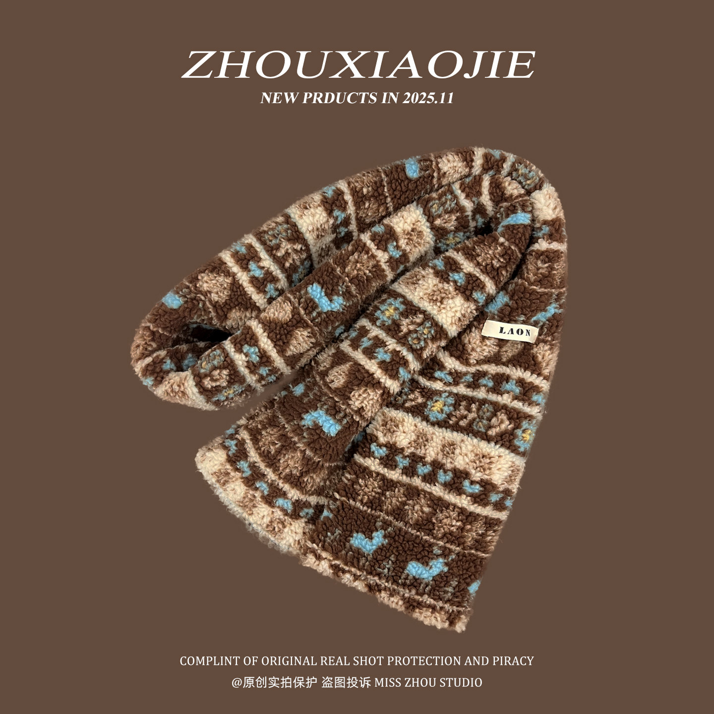 费尔岛风提花小鹿针织围巾女冬季韩版下雪氛围感加厚保暖围脖学生,服饰配件/皮带/帽子/围巾,围巾/丝巾/披肩,淘宝优惠券,粉丝福利购,淘宝优惠卷