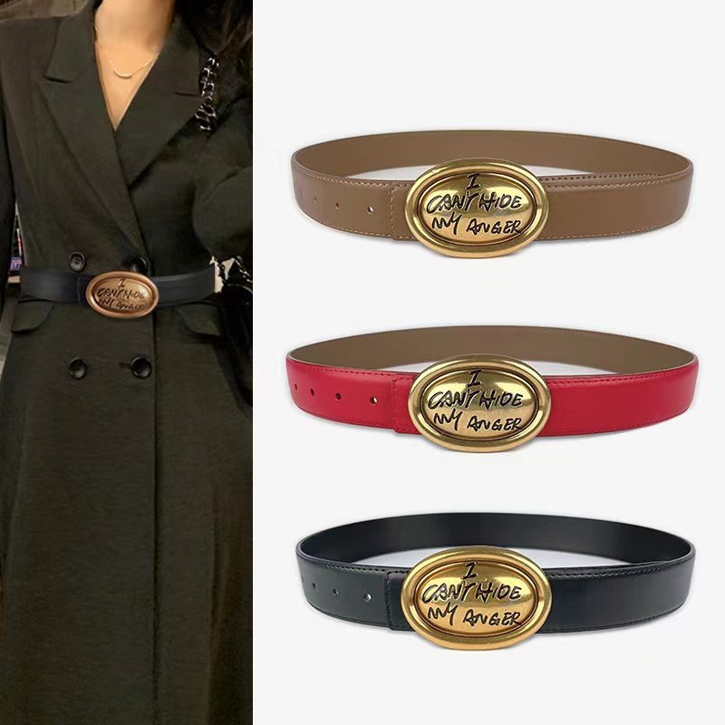 韩版时尚真皮腰带女士百搭字母平滑扣装饰裙子牛仔裤带简约皮带潮,服饰配件/皮带/帽子/围巾,腰带/皮带/腰链,淘宝优惠券,粉丝福利购,淘宝优惠卷