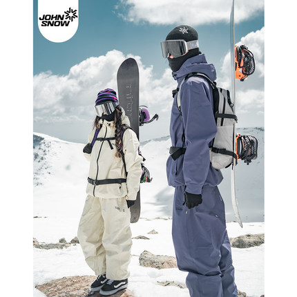 john snow滑雪服套装女款男单板美式宽松防风防水保暖耐磨情侣款