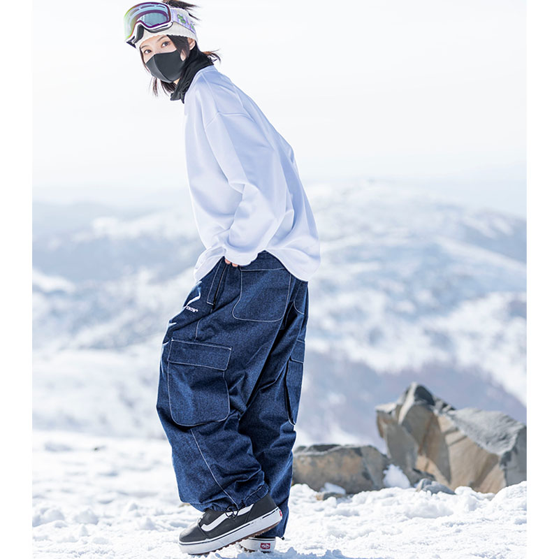 5W+雪友一致推荐的牛仔滑雪裤！