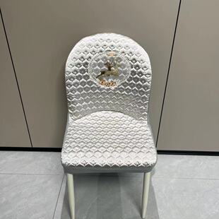 北欧小贝勒弧形椅子套罩全包防滑家用凳子套罩轻餐椅套四季通用