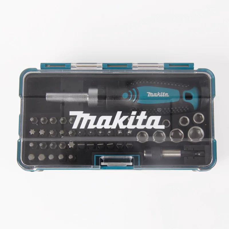 日本牧田MAKITA正品47件套棘轮螺丝刀套装起子螺丝刀扳手手动工具