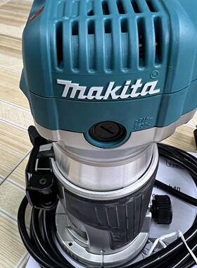 正品牧田makita可拓展调速小型木工修边开槽电木铣雕刻机RT0700C