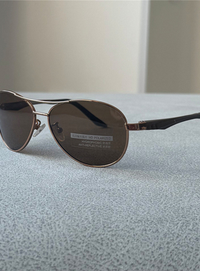 小脸男士偏光太阳镜茶色墨镜高档铝镁镜框男款偏光镜开车驾驶黑色