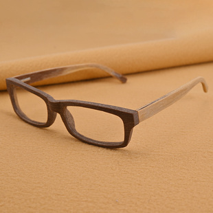 棕色木头男士防蓝光老花眼镜复古老花镜小脸平光镜护目高清抗疲劳