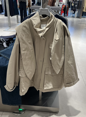 UR国内代购2025冬季女装琥珀流光风潮流连帽超宽松外套UYV160006
