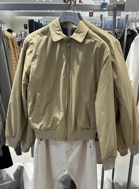 UR国内代购2025春季男装巴恩风休闲工装拉链棉服外套UMU150004