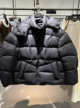 UR国内代购2025冬季女装气质简约连帽超宽松羽绒外套UWM150109