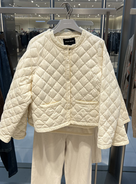 UR国内代购2026春季女装休闲女装菱格绗缝口袋羽绒服UWM160005