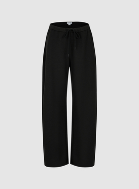 UR国内代购2026春季女装休闲简约日常百搭系带弯刀裤UYY660051