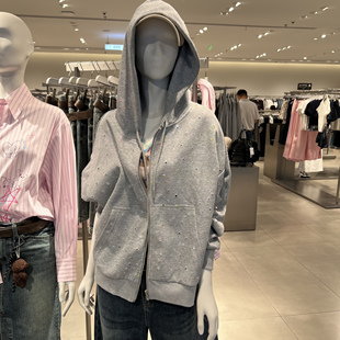 休闲风星星图案连帽抽绳外套UYV150069 女装 UR国内代购 2025秋季