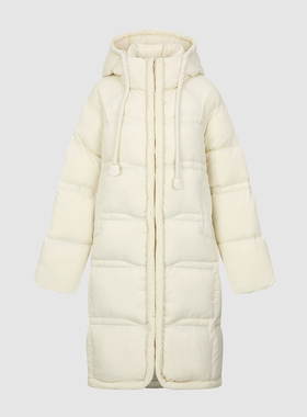 UR国内代购2025冬季女装百搭时尚休闲连帽宽松羽绒外套UYL150061