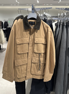 UR国内代购2025冬季男琥珀流光风工装超宽松夹克外套UML150072