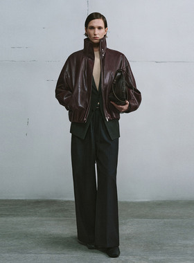 UR国内代购2026春季新款女装气质百搭简约复古PU外套UWU160009