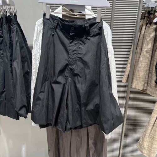 UR国内代购2026秋季女装时髦潮流简约百搭宽松七分裙裤UWJ660116